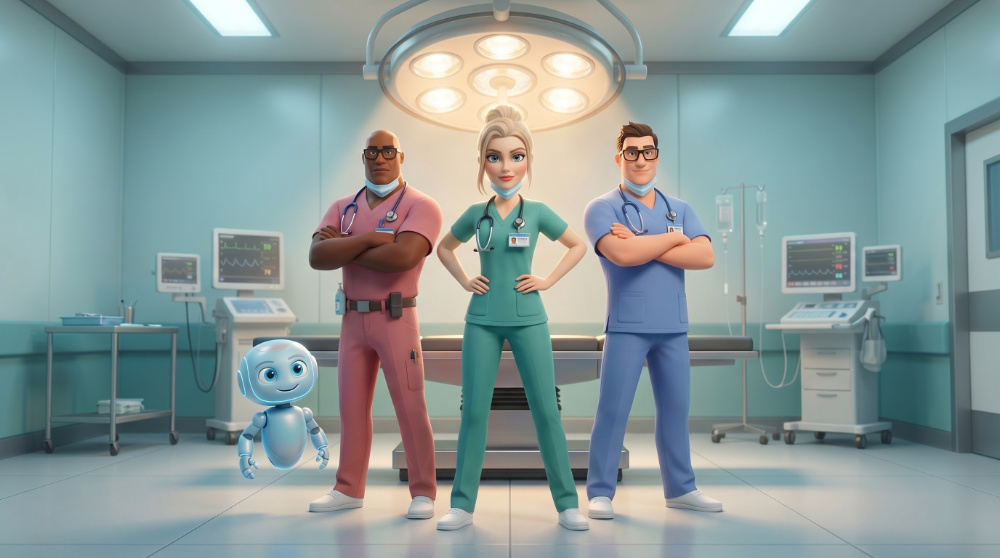 Pflege-Team im Krankenhaus